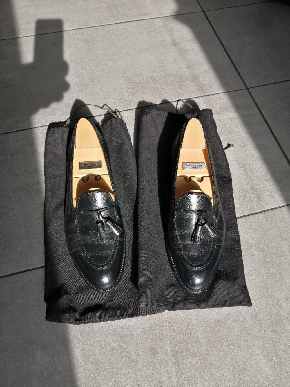 BEAUTIFUL JM WESTON BLACK TASSEL LOAFER